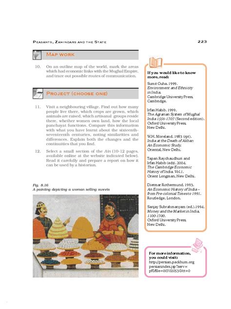 Ncert Book Class History Chapter Peasants Zamindars And The State