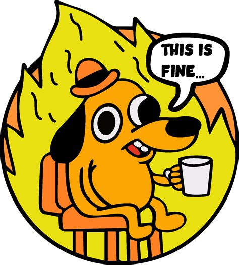 This Is Fine Meme Telegraph