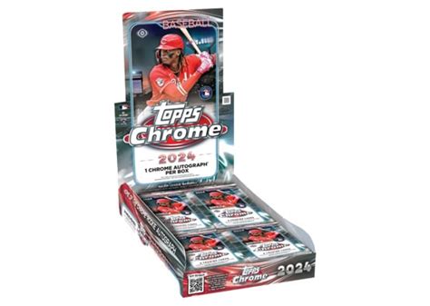 2024 TOPPS CHROME BASEBALL HOBBY BOX Breakaway Sports Cards