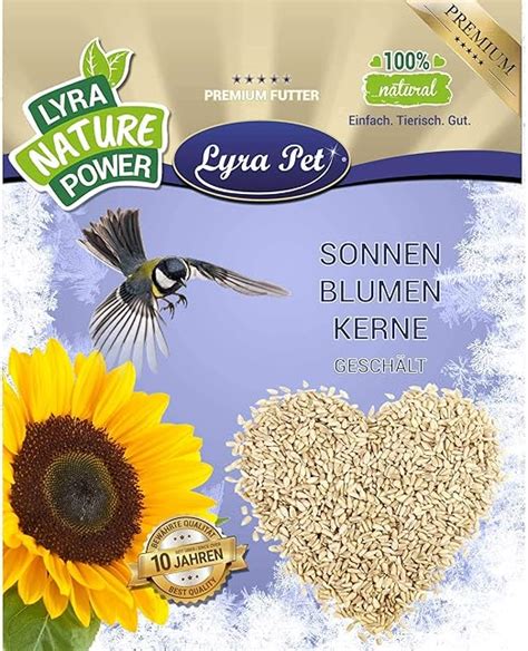 Lyra Pet25 kg Sonnenblumenkerne geschält HK Österreich Wildvögel