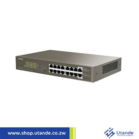 Tenda 16 Port Gigabit Desktop Rackmount Switch With 16 P Utande