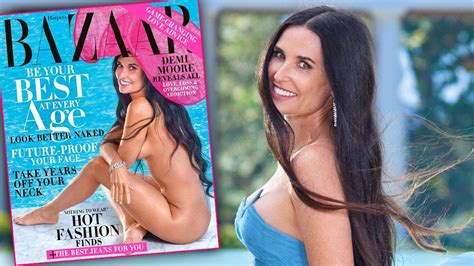 Demi Moore Poses Naked For Harpers Bazaar At 56 See The Photos