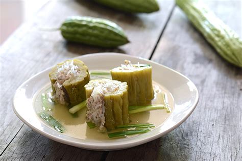 Stuffed Bitter Melon Soup Canh Khổ Qua Hungry Huy