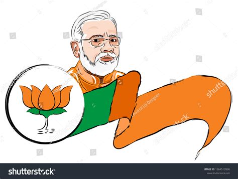 Bjp Narendra Modi Stock Vector Royalty Free 1364510996 Shutterstock