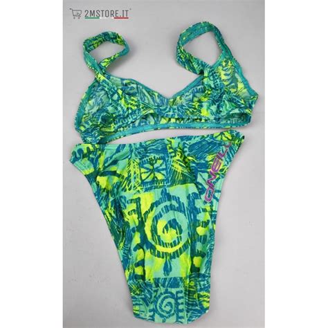 Bikini Swimming Suit O NEILL Green Anniversary 1992 Beach Sea Rarity Vintage