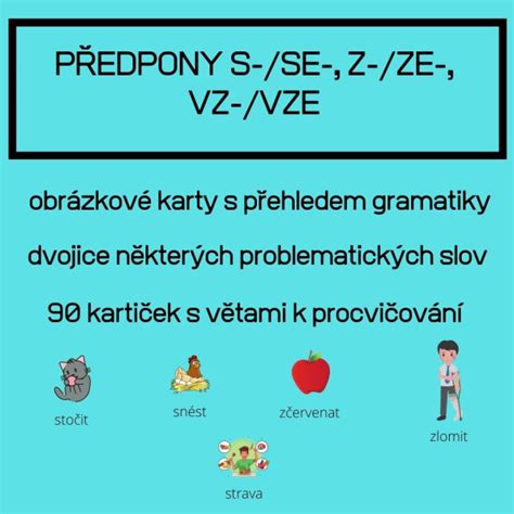 Produkt Předpony S Z VZ výzdoba třídy