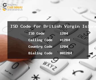 ISD Code for British Virgin Islands | 1284 Country Code | British ...