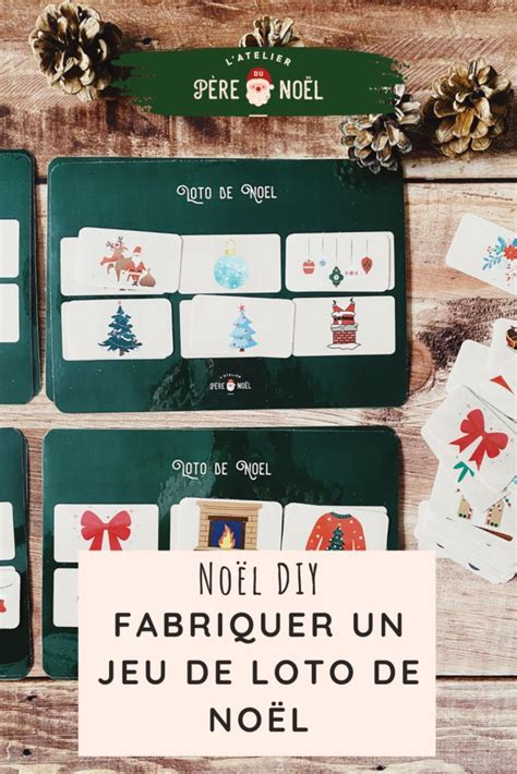 Christmas Cards With The Words Noel Diy Fabriquer Un Jeu De Loto De Noel