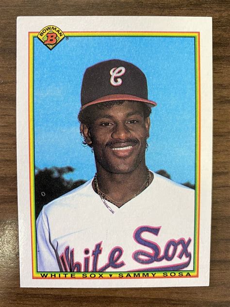 SAMMY SOSA 1990 Bowman RARE SP Rookie Card Error Card Wrong DOB