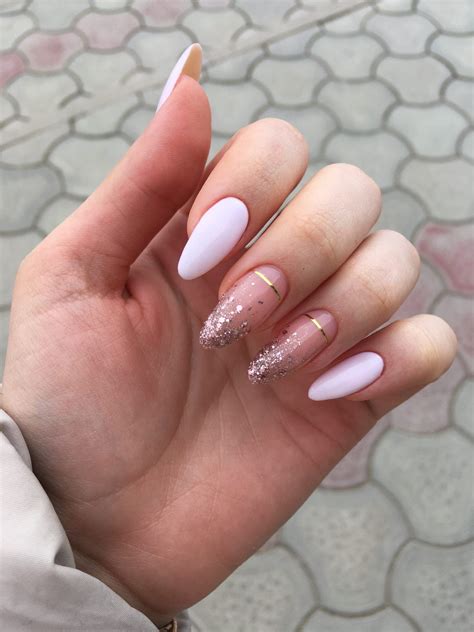 Маникюр Длинные миндальные ноготочки Nails inspiration Pretty