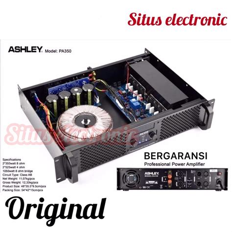 Jual Power Ashley Pa 350 Original Amplifier Ashley Pa350 2 Channel