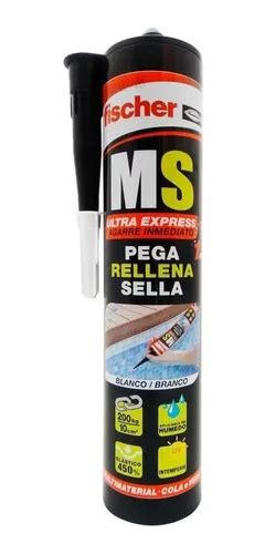 Nuevo Sellador Fischer Express Ms Blanco 290ml Cartucho