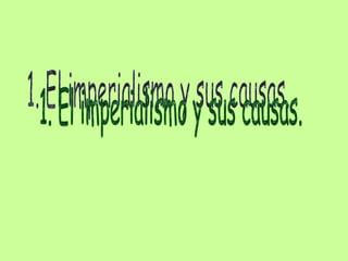 El Imperialismo En El S Xix Y Sus Repercusiones Ppt