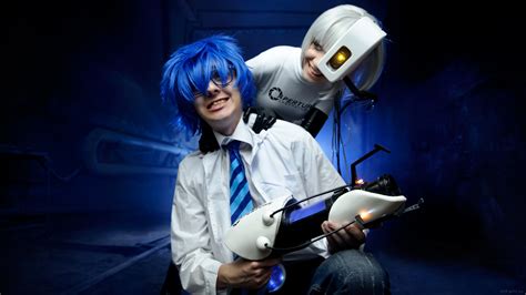 Wheatley And Glados Cosplay Portal 2 By Tenori Tiger On Deviantart