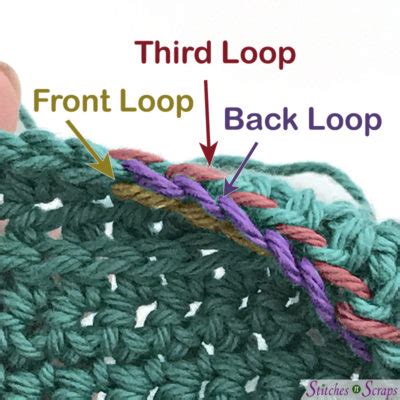 Tutorial Working Into The Rd Loop Of Half Double Crochet Stitches