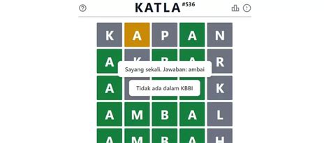 Kunci Jawaban Kuis Game Katla Hari Ini Juli Dan Artinya