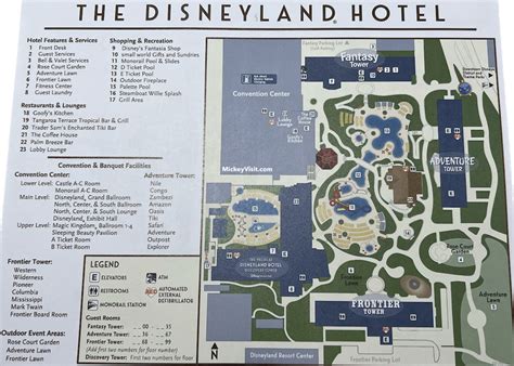 2024 Disneyland Hotel Map (Printable PDF) - Towers, Pools, Dining ...