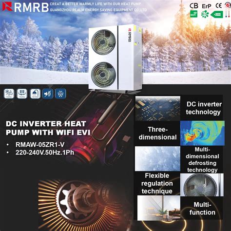 18kw Mono Block Type Rmrb DC Inverter Heat Pump With Evi Tech China