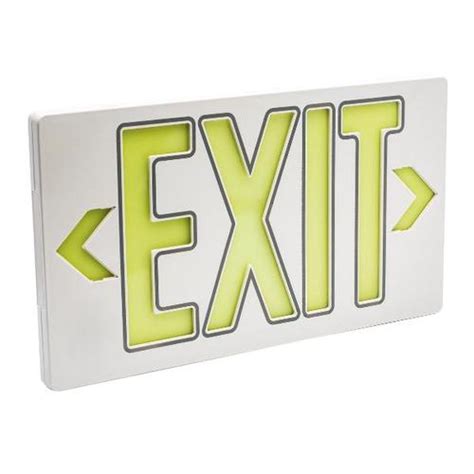 Photoluminescent Exit Sign