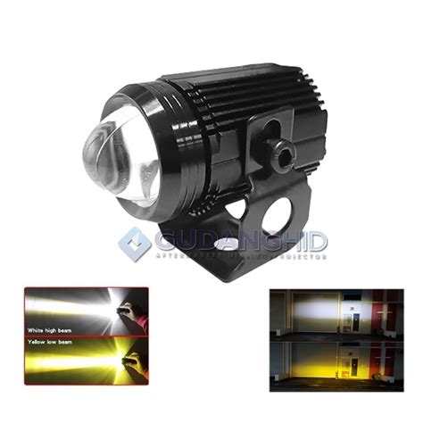 Jual Lampu Tembak Sorot Motor LED Laser D2 Foglamp Mini Projie 20W Cree