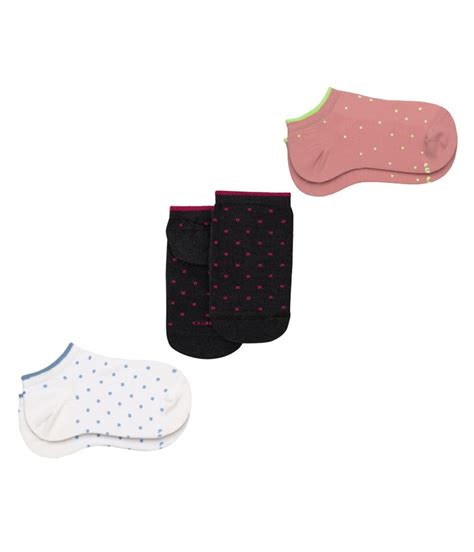 Kit 3 Meias Cano Curto Lupo Atemporal 04535 989 Branco Rosa Preto Lingerie Br