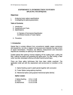 Fillable Online Portal Unimap Edu Worksheet Fusion Splicing Unimap