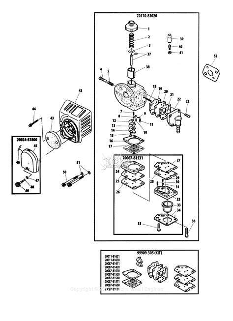 Shindaiwa T270 Parts Diagram For Carburetor Epa Carb