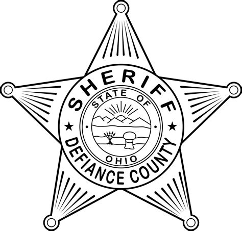 Defiance County Sheriff Badge Ohio vector file for laser en | Inspire ...