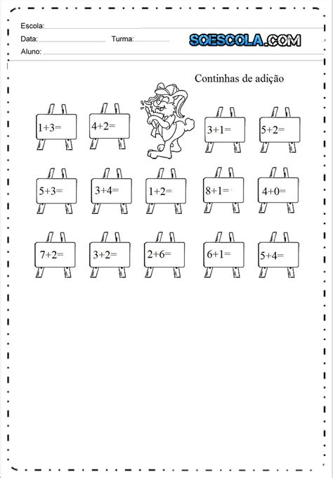 Atividades De Matematica 1 Ano Adição E Subtração Problemas