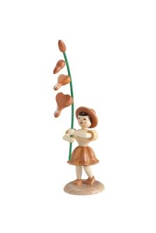 Flade Flachshaarfiguren Miniaturen Blumenkind Natur Tr Nendes Herz