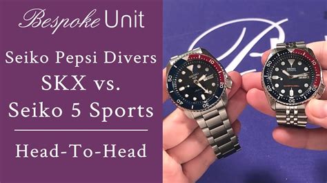 Seiko Skx Vs Seiko Sports Kx Pepsi Diver Comparison Skx Vs