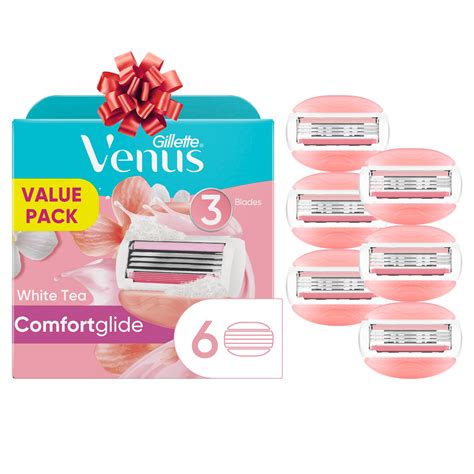 Gillette Venus Comfortglide White Tea Women S Razor Blade Refills 6 Count Beauty