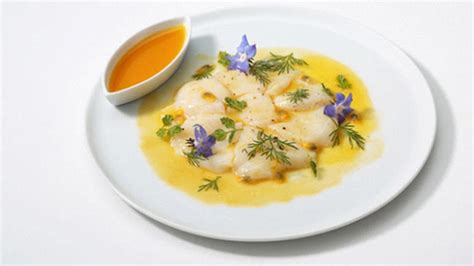 Scallop Carpaccio With Passion Fruit