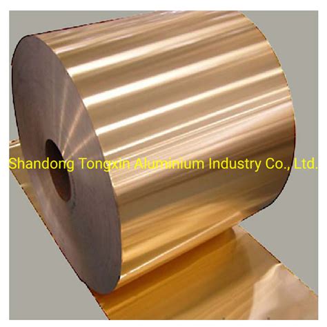 Gold Aluminium Fin Stock Hydrophilic Foil For Air Conditioner