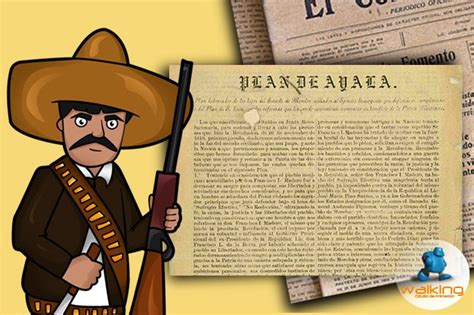 ilustración de Emiliano Zapata y El Plan de Ayala Dibujos