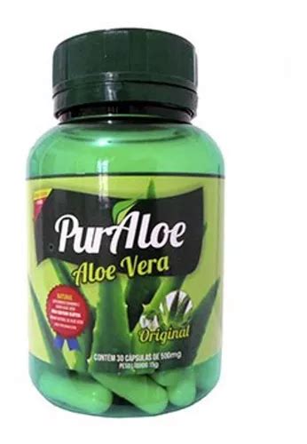 Aloe Vera Babosa Pura 30 Cápsulas MercadoLivre