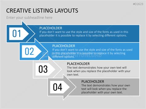 Creative Lists Powerpoint Template Version 2 Powerpoint Templates