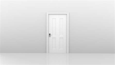 Freedom Enlightenment Concept White Door Opening Stock Footage Video