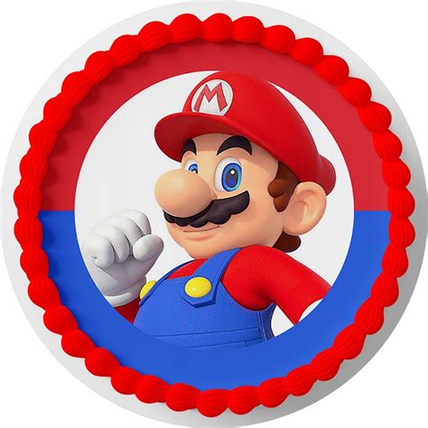 MARIO BROS OPŁATEK NA TORT 20cm GRATIS TEKST 11439805019