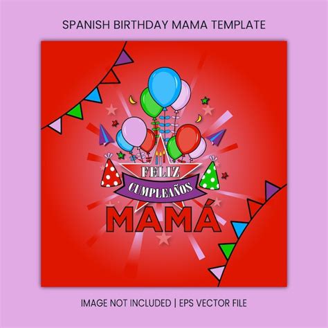 Premium Vector Feliz Cumpleanos Translated Happy Birthday Template