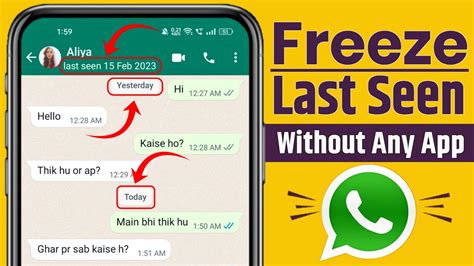 How To Freeze Last Seen On Whatsapp Without Any App Whatsapp Par