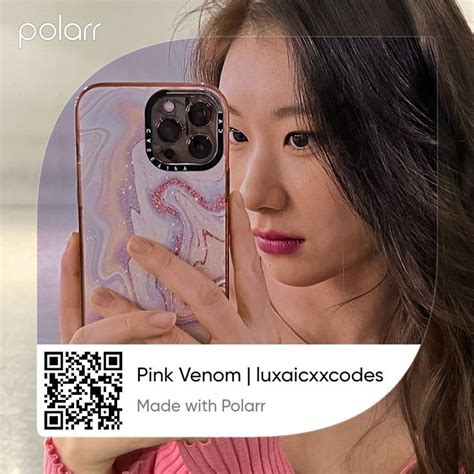 𝑷𝒊𝒏𝒌 𝑽𝒆𝒏𝒐𝒎♡︎ Polarr Code Coding Pink Venom