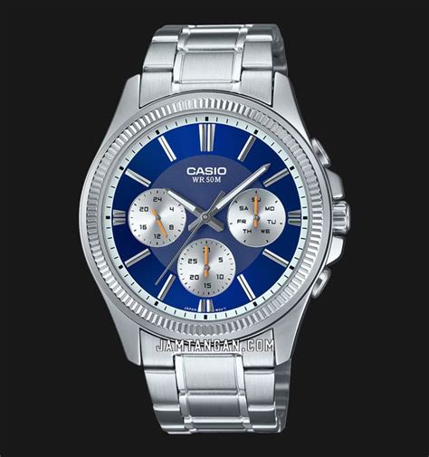 Casio General MTP 1375D 2A1 MTP 1375D 2A1VDF Men Blue Dial Stainless