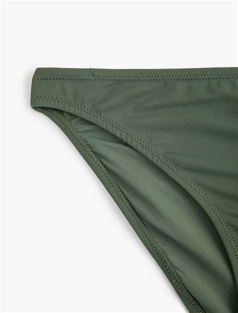 Yeşil Kadın Basic Bikini Altı Normal Bel SAK MM Koton
