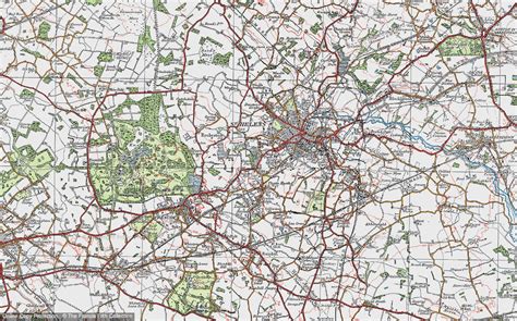 Historic Ordnance Survey Map of Grange Park, 1923