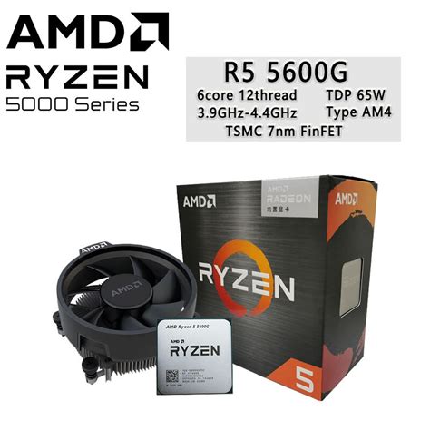 Processador AMD Ryzen 5 5600G R5 5600G 3 9GHz seis núcleos e doze