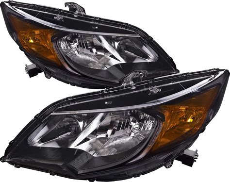 Amazon HEADLIGHTSDEPOT Black Housing Halogen Headlights Compatible