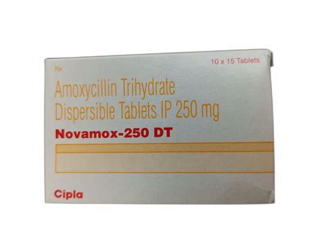 Novamox Amoxycillin Trihydrate Dispersible Tablets Ip Mg At Rs