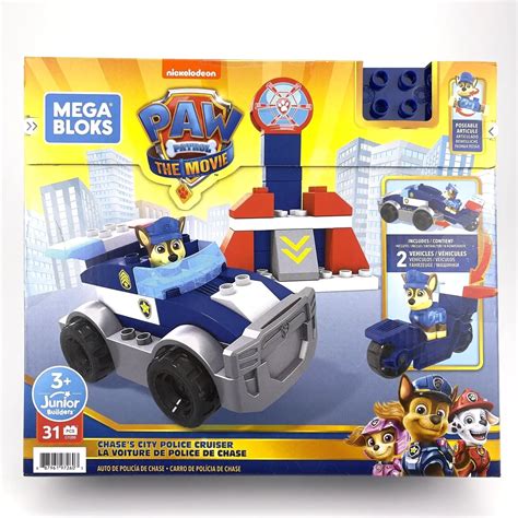 MEGA BLOKS Paw Patrol Chase S City Police Cruiser Building Toys For