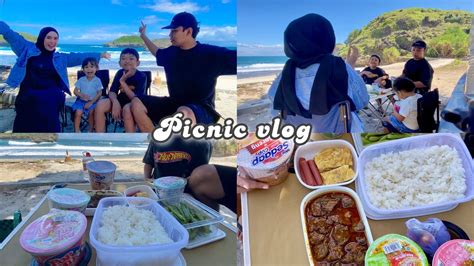 Picnic Vlog Picnic Bersama Keluarga Dengan Bekal Dari Rumah Pantai